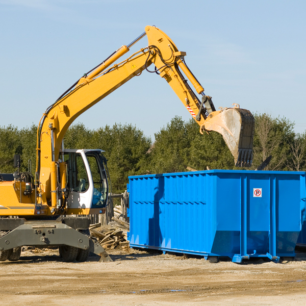 what kind of customer support is available for residential dumpster rentals in Chelyan WV